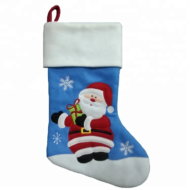 Personalized Santa Claus Gift Stocking Felt Christmas Decorations Stocking