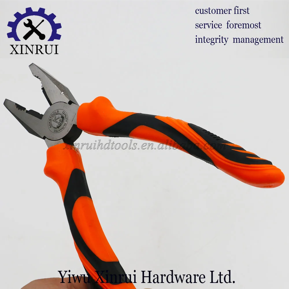 Professional Carbon Steel Combination Pliers with PVC handle