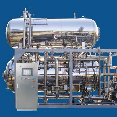 Latest water shower type horizontal Retort sterilizer /steam water spray autoclave for food and beverage