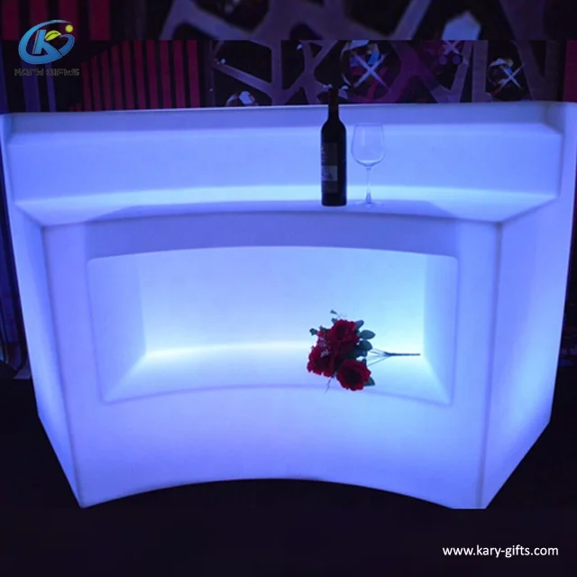 Modern LED Bar Furniture Glowing Bar Table Led Lighting Bar Counter