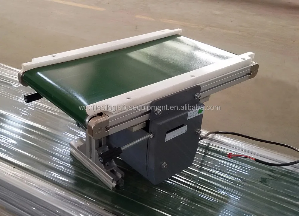 straight liner PVC belt conveyor with Taiwan brand motor JS TYPE34-SI