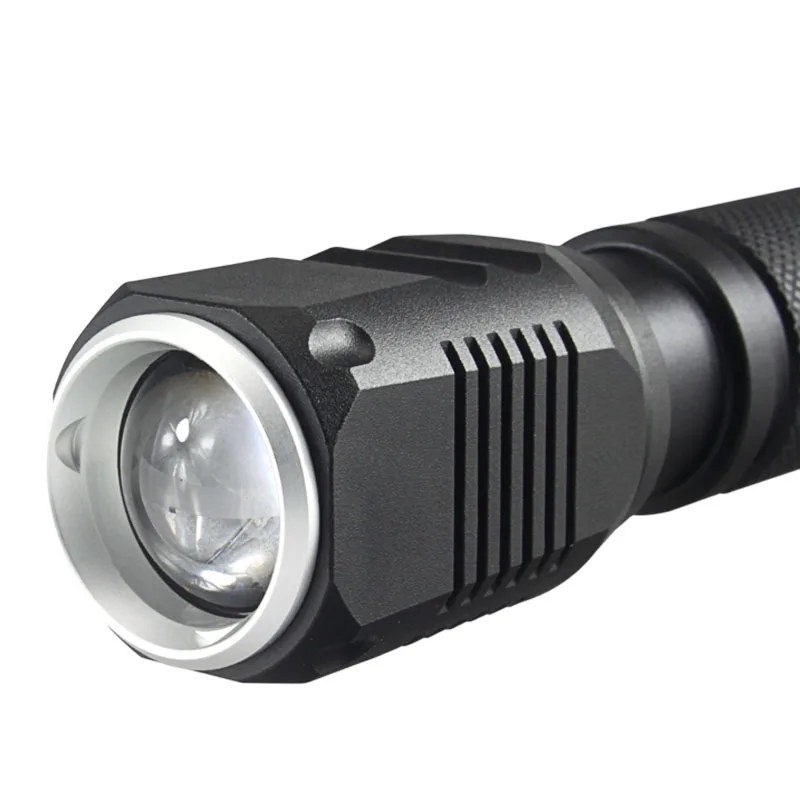 T9618 Flat head 18650 rechargeable tactical flashlight lanterna de led