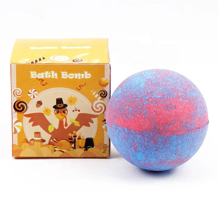 Funny Cheap Christmas Halloween Thanksgiving Gift Set Colorful Bubble Vegan Natural Organic Kids Fizzy Shower Bombs
