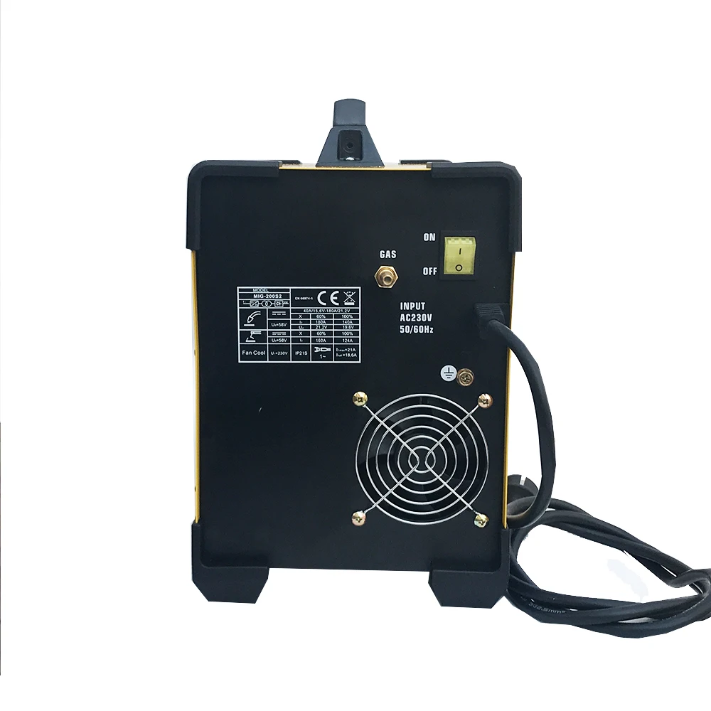 Portable IGBT Inverter MIG Lift-TIG MMA Welding Machine MIG200S2 200A 3IN1 Multi Function Mig Welders Gas No Gas