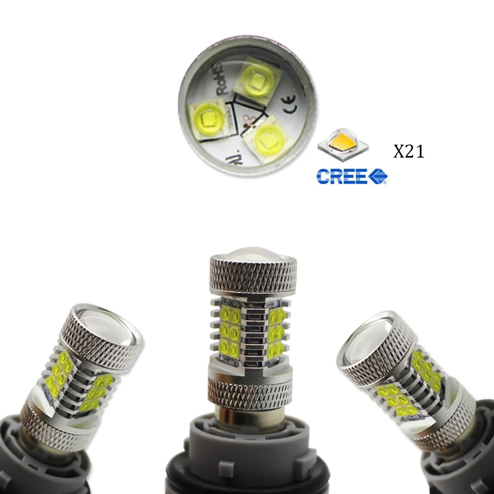 1600 Lumen 8000K Light Blue High Power 21-SMD XP-E 7443 T20 W16W LED Bulbs For Brake, DRL, Turn Signal, Backup Lights Lamps