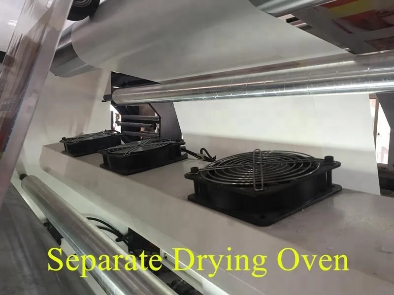 Two 2 Color Logo label Paper cup Plastic OPP BOPP HDPE LDPE PP PE PVC Foil film roll Flexographic Printing Machine Flexo printer