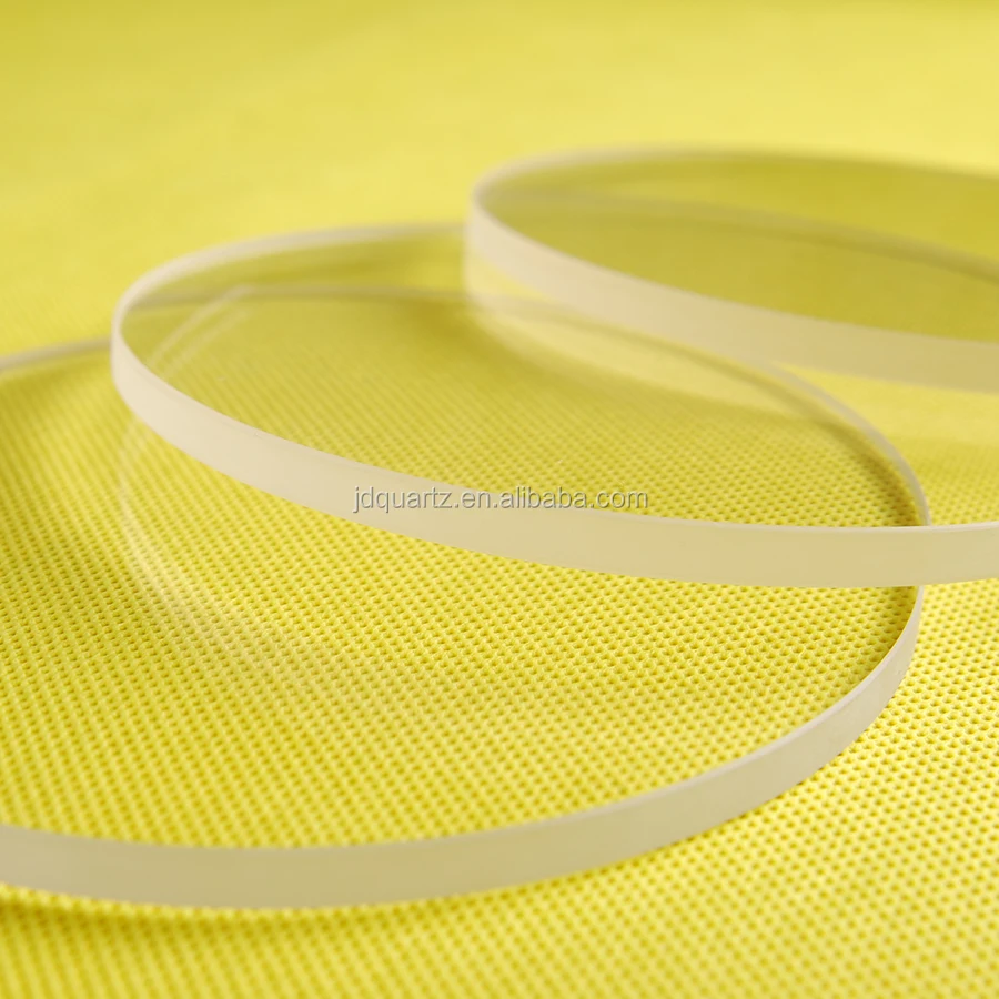 JINGDIAN Optical grade circle quartz glass lens