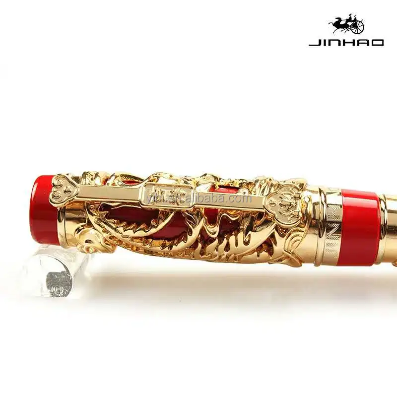 Jinhao Dragon Phoenix Fountain Pen Writing Luxury Case Set Vintage Collection with Ink Refill Converter Signature pen
