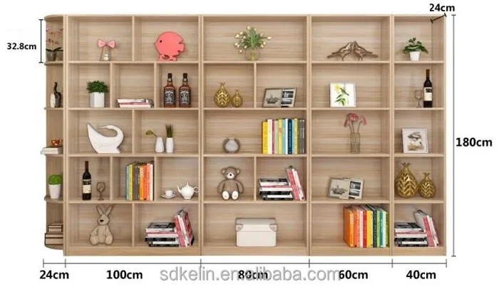 modern furniture design wooden book shelf
