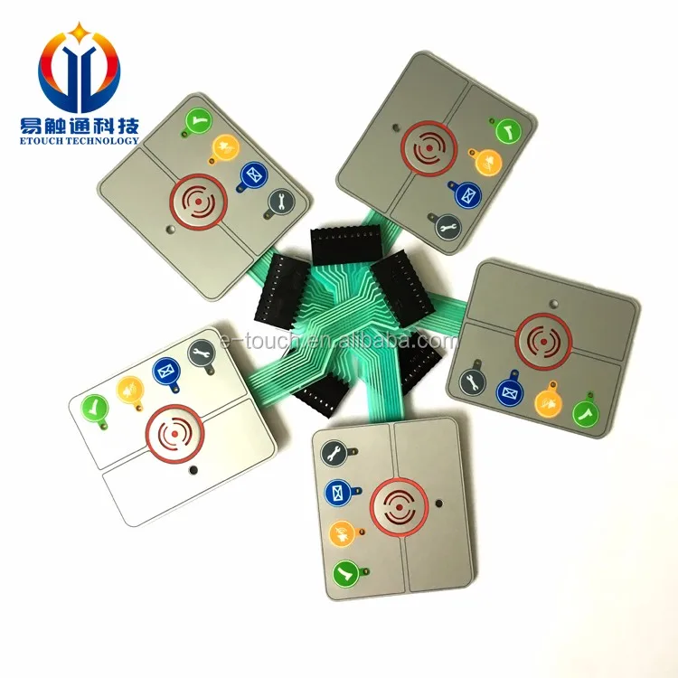 Glossy finish custom membrane switch keypad