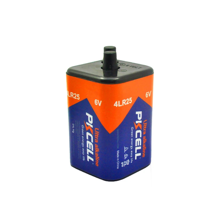 Super alkaline battery 4LR25 6.0V  lantern Battery  with spring fit
