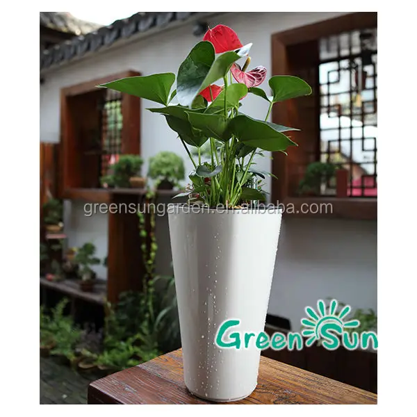 GreenSun self watering planter plastic plant pot