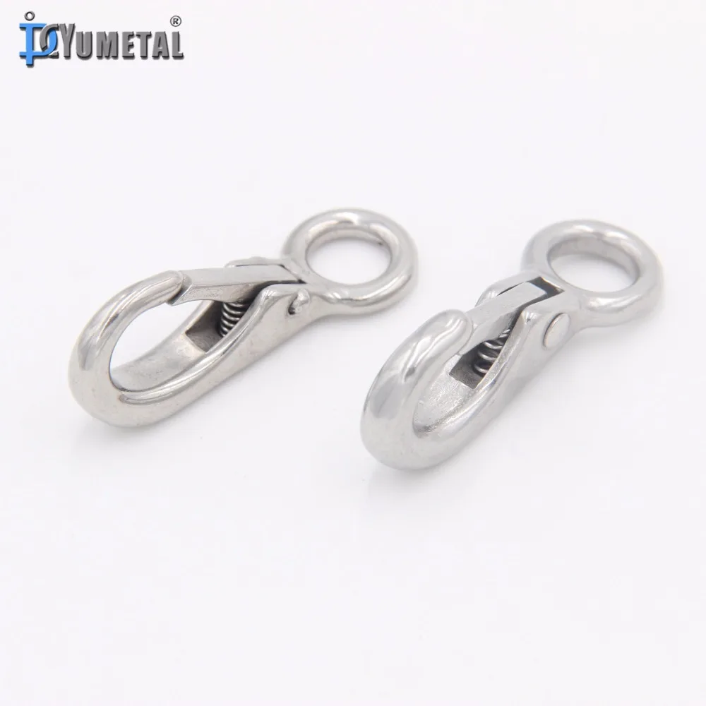 Нержавеющая сталь поворотный карабин с кольцом