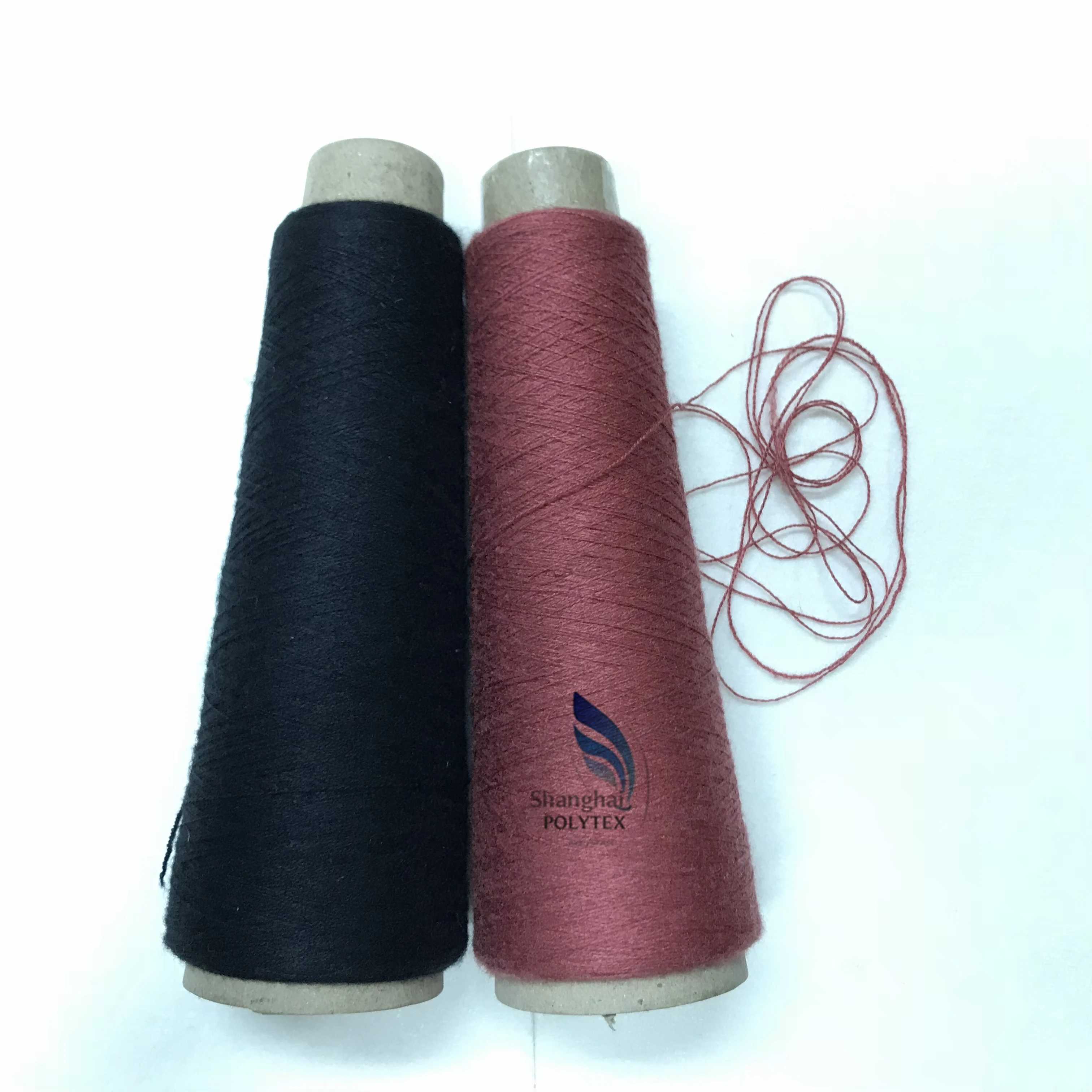 Rabbit fur Viscose core spun yarn for Knitting Sweater Polyester Core Spun Blended Yarn Recycled Cotton And Polyester Socks Yarn
