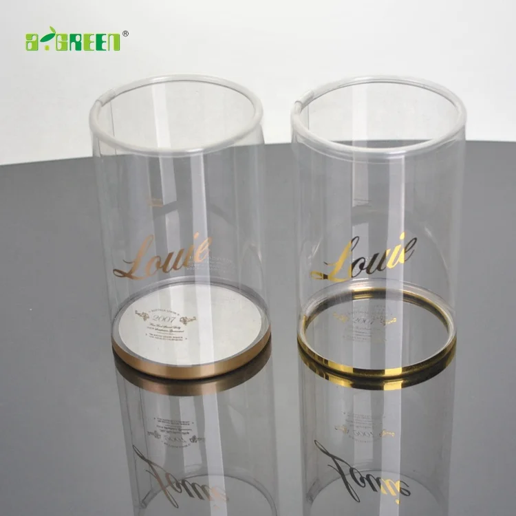 Transparent Small Clear PVC Tube packaging Cylinder Box