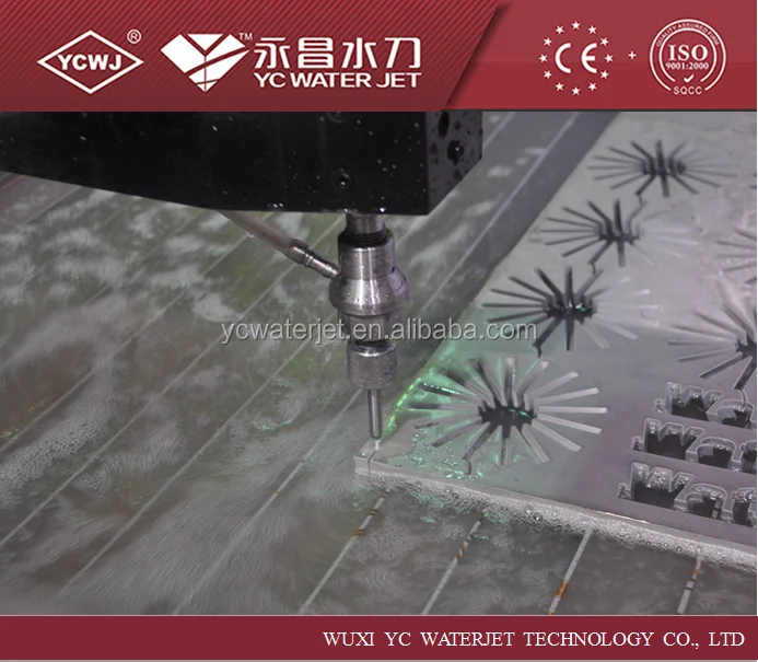 Чпу струей воды для резки 5 оси, 45 градусов, гидроабразивной резки