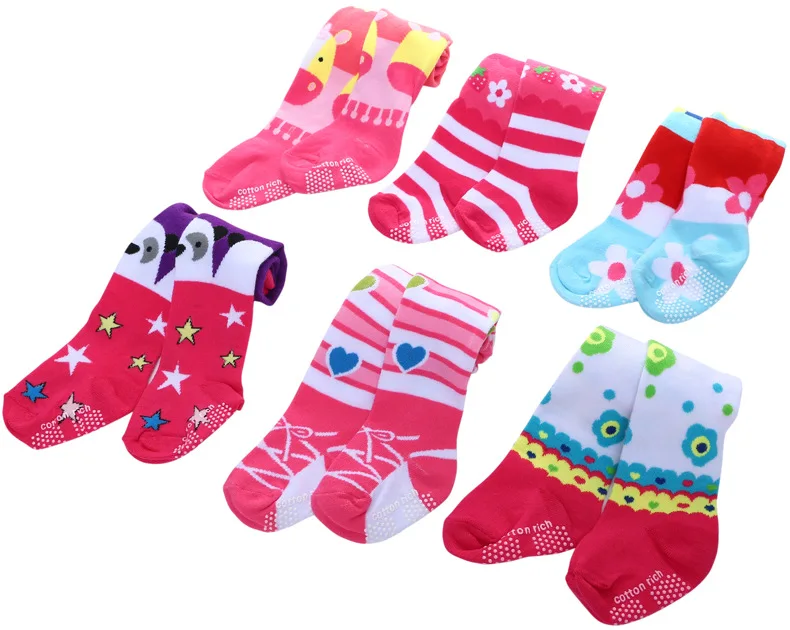 
Cute custom non slip cotton kids tights  (60838571735)