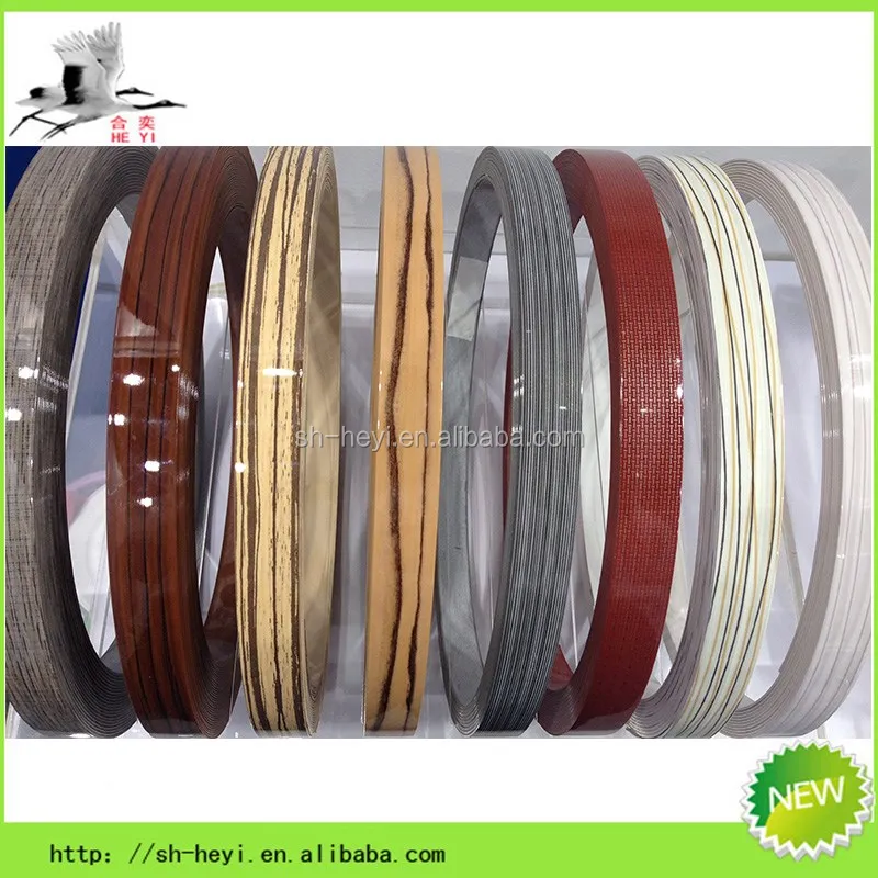Glossy plastic Laminate Strips for Furniture Wood Veneer Strip