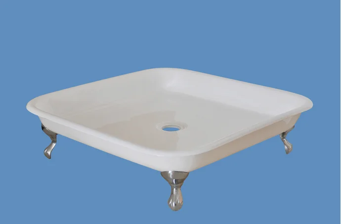Freestanding Deep Cast Iron Shower Base Made in China Outdoor Shower Tray Clawfoot Shower Pan