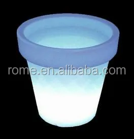 plastic led flower pots light up pots lighting pot