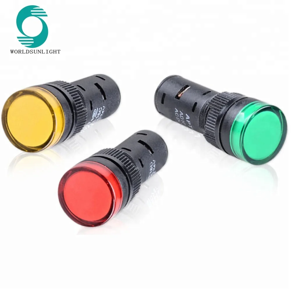 AD16-16C 16mm 6v 12v 24v 36v 48v 110v 220v 380v led indicator light