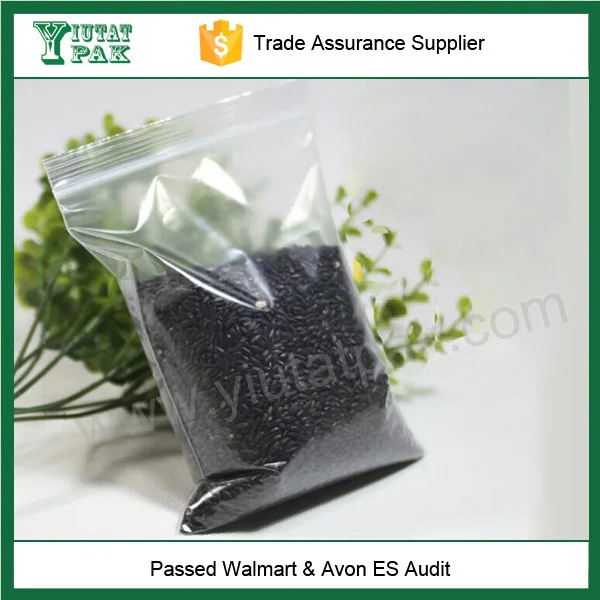 LDPE material clear plastic bags 1kg