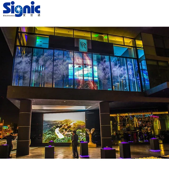 P10 Soft Flexible Transparent LED Curtain Display for Stage Lighting video Wall Glass LED Display Indoor Transparent LED Screen
