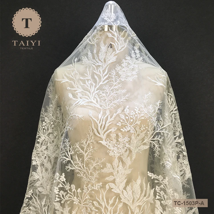 
TAIYI Most Popular Wholesale Embroidery Lace Fabric 