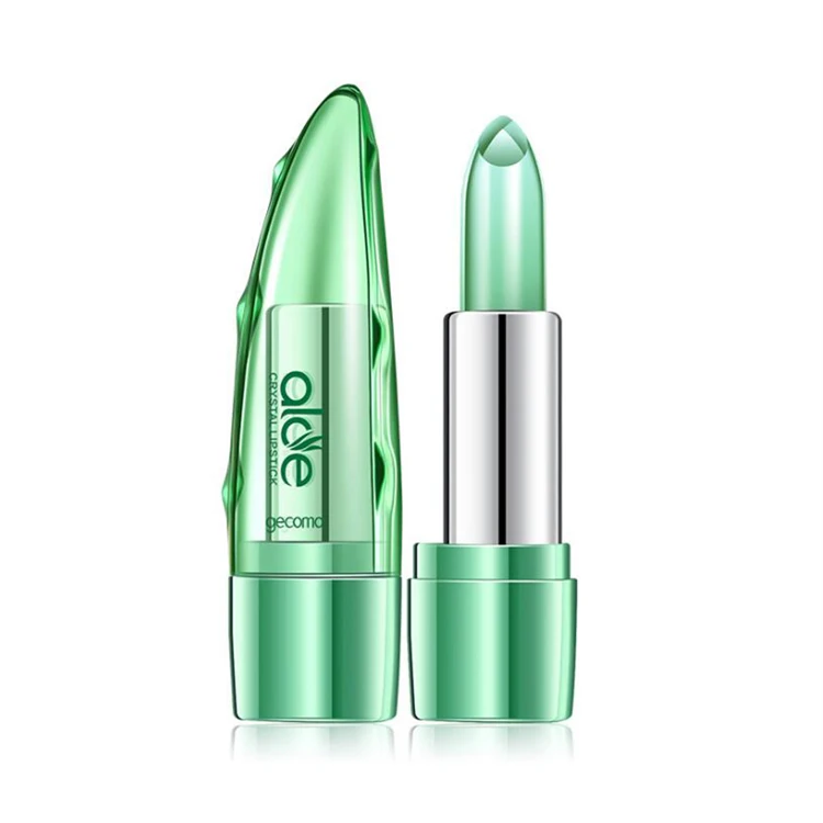 
Fashion Aloe Nourishing Moisturizing Color Change Natural Lipstick Lip Gloss Jelly Jipstick Long Lasting Lipstick 
