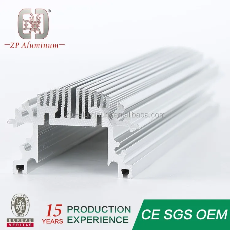 
extruded silver aluminum heat sinks 6063 T6 