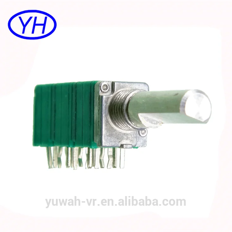 Оптовая продажа с фабрики индивидуальные углеродистой пленка 9 мм 18 pin Ротари 6 gang b103k регулятор громкости потенциометра