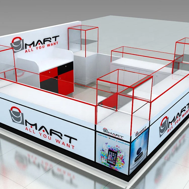 
Active Hot Mobile Shop Accessories Showcase Decoration Counter Furniture For Phone Interior Mobile Shop Design 