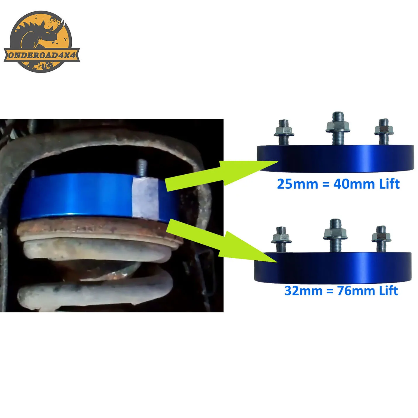 4x4 Accessories Pickup NEW Rear Leaf Spring Comfort G-Shackle Extended 2 Up For For Isuzu D-MAX