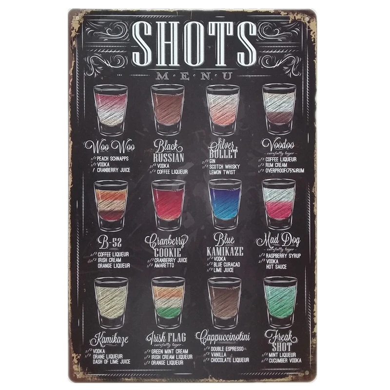 Beer group portrait Tin Sign Bar Pub Home Wall Decor Retro Metal Art Poster Metal Plate Plaques Beers of the world