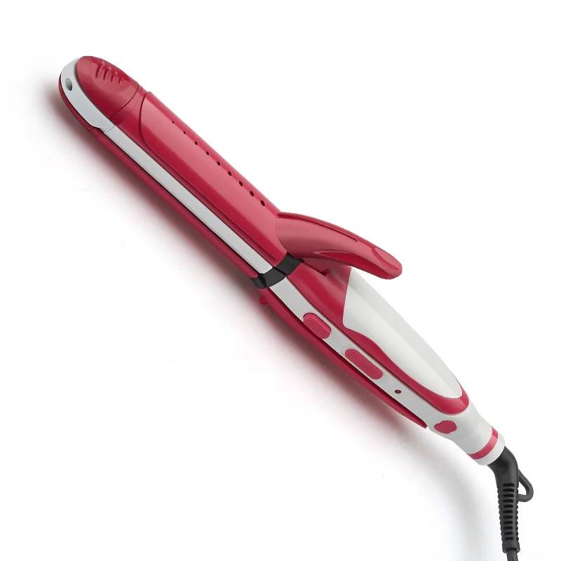 
Dual Voltage Adjustable Temperature Setting 3 in 1 Hair Straightener And Curling Iron 