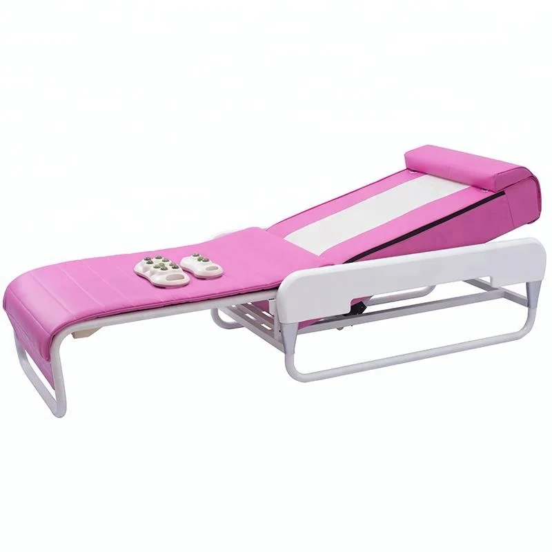 Автоматический массажный стол портативная кровать для массажа согревание шиацу Нефритовая мебель салона металл и кожа современный
