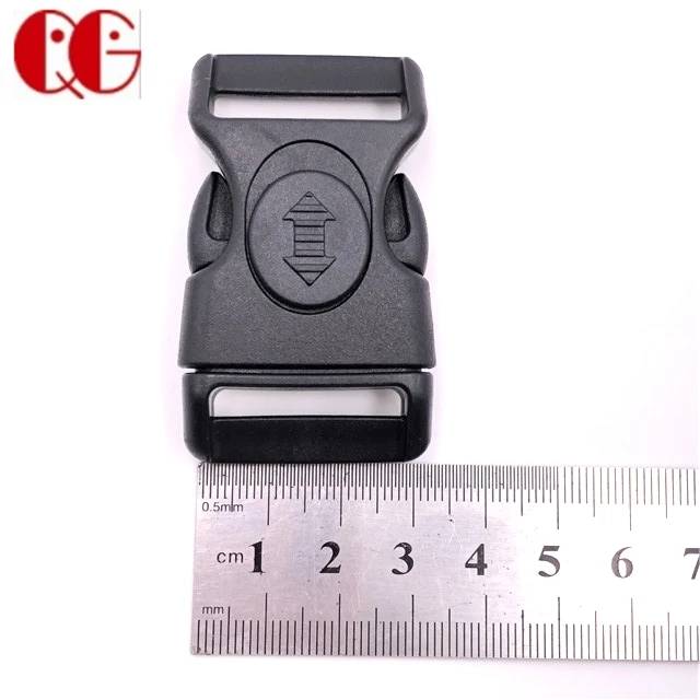 Custom Logo Adjustable Side Quick Release Plastic Lock Buckles I inch 20mm for Backpack Luggage Bags Accessories