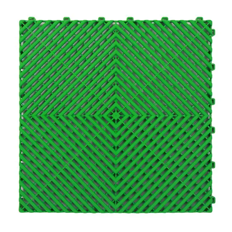 1.8cm Thickness Plastic Grille Splicing Mat Car Wash Room Garage Floor Tiles Interlocking Professional for Car Beauty Center