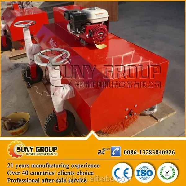 running / rubber road paver machine