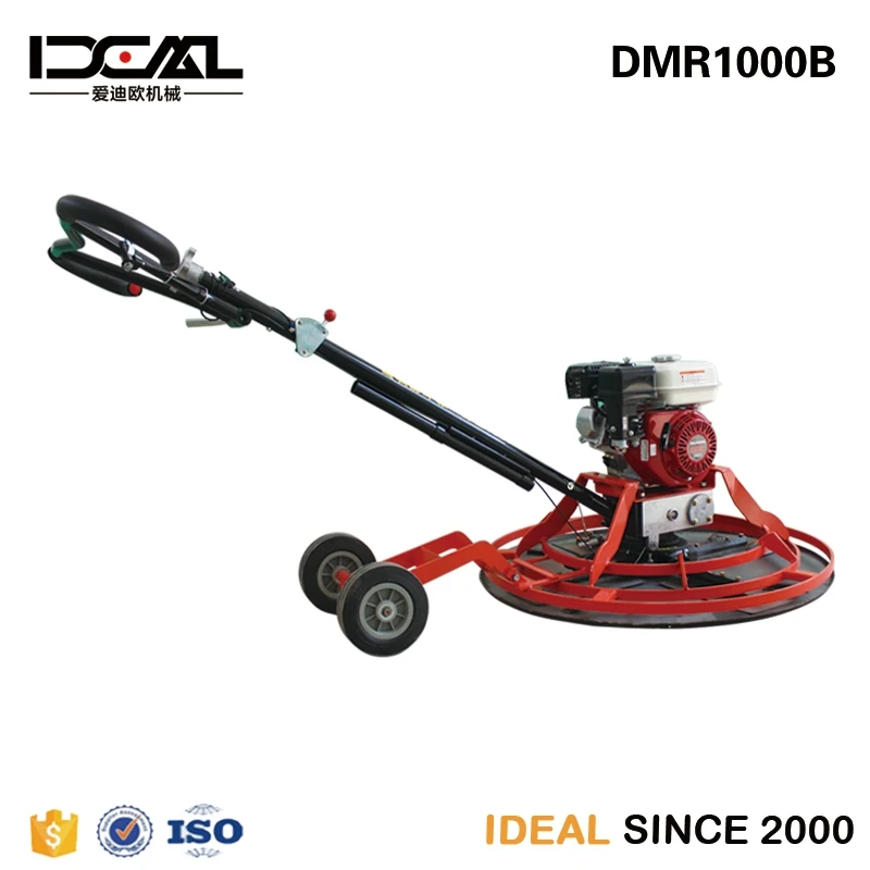 
DMR1000B 3.5mm electric concrete power trowel machine vibrating concrete trowel with Honda GX160 engine power trowel on sale 