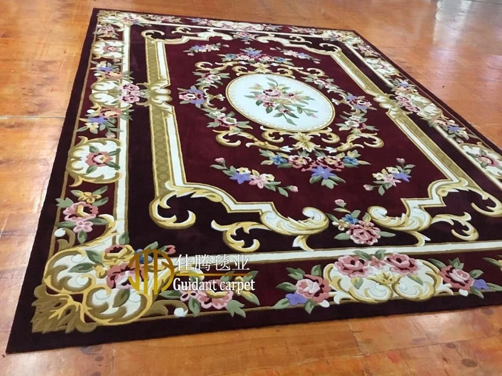 New zealand wool and silk hand tufted custom persian design commercial carpet and rugs