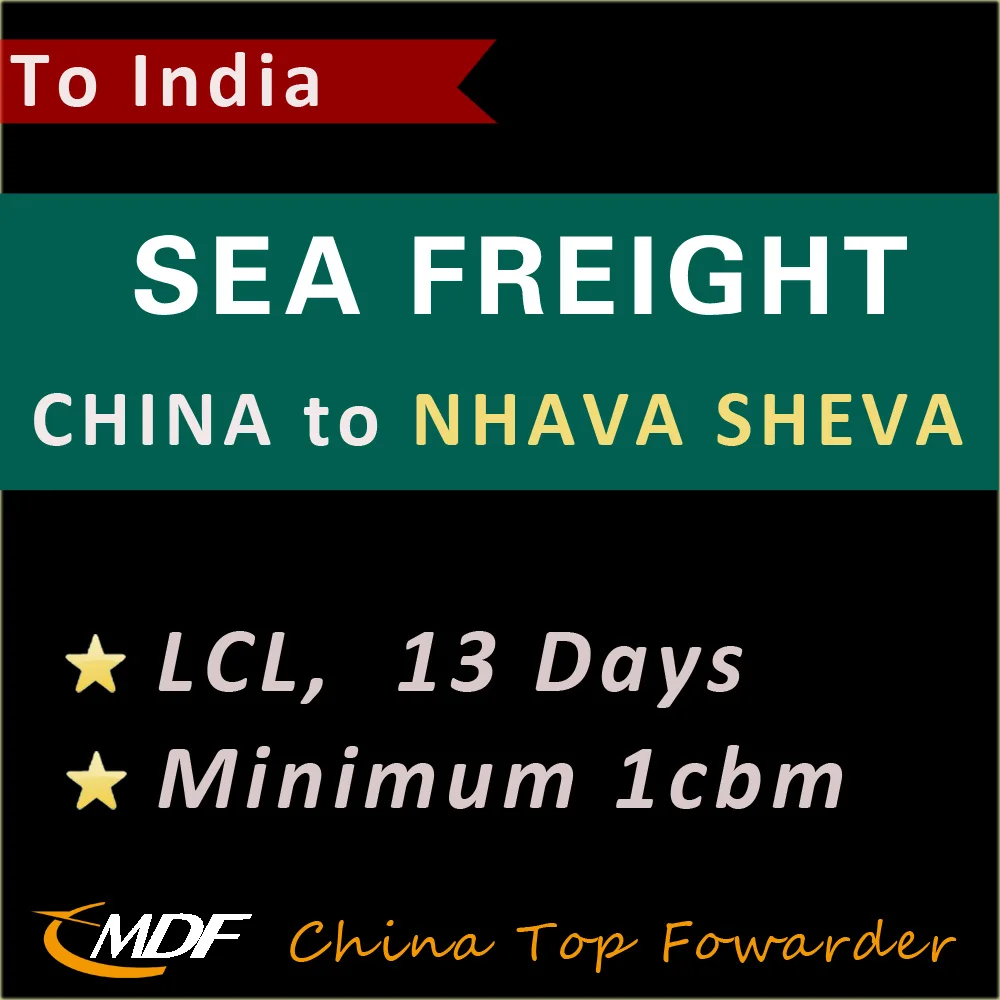 Cheap Sea Freight LCL China to Mumbai India 13 Days / Sea Cargo Shipping Shenzhen to Mumbai by China Forwarder