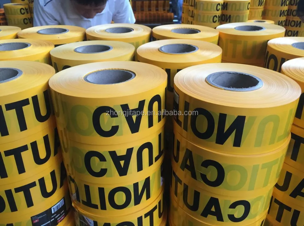 Factory directly supply good quality barricade PE  yellow caution tape with lower price