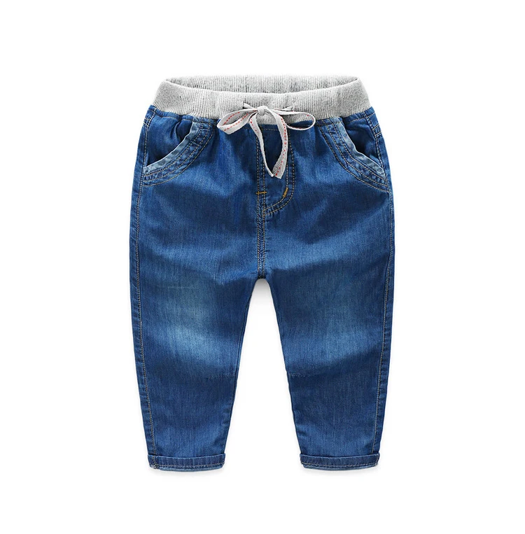 
Baby boys fashion design full pants denim casual pants 