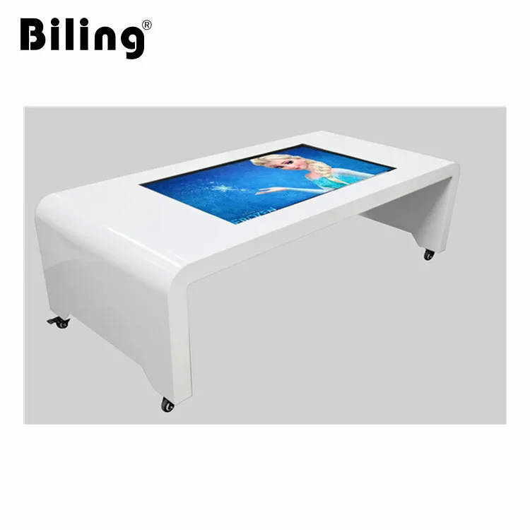 Customized size Android coffee table lcd digital signage interactive touch table for coffee room leddisplayscreen