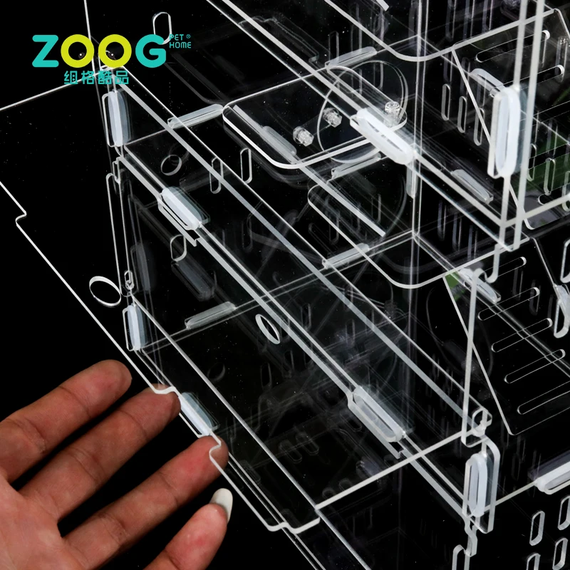 wholesale custom clear acrylic hamster cage