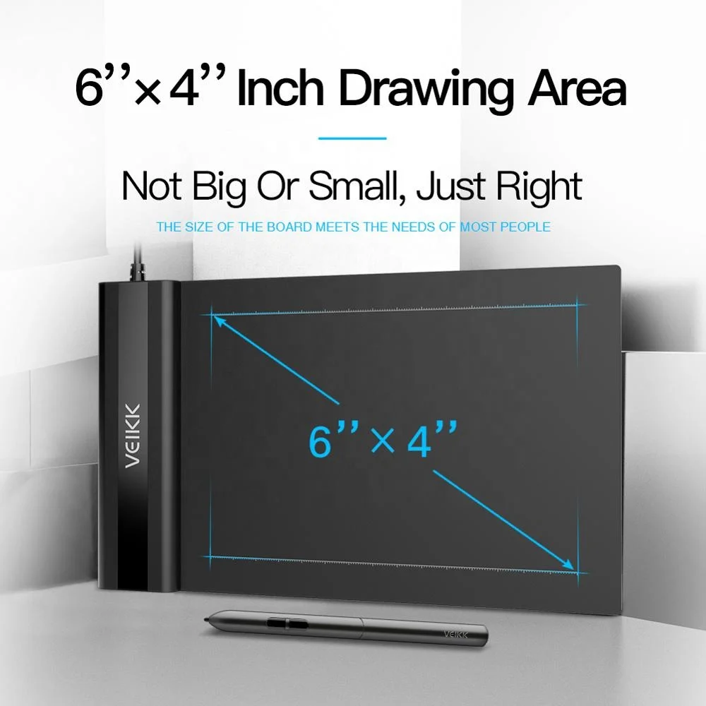 VEIKK S640 Fashionable graphic design  tablet of 8192 levels USB Paperless Office Signature Pad with Passive Stylus Pen