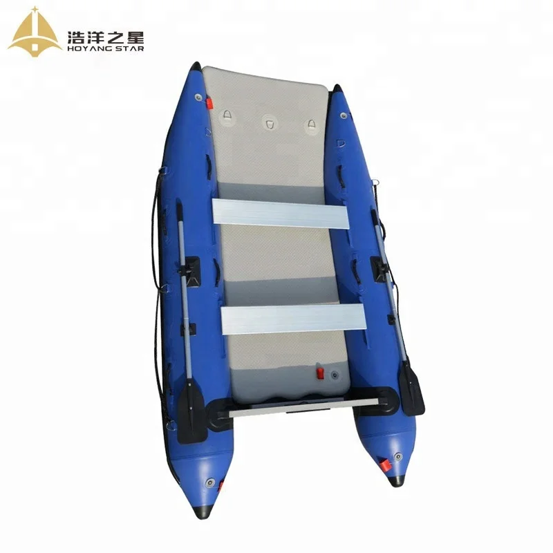 11 ft Inflatable Catamaran Boat Inflatable Dinghy Mini Cat Boat