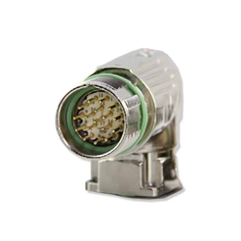 Servo Motor Encoder Connector male M23 Encoder Connector 6 8 12 17 19 pin cores Power Plug