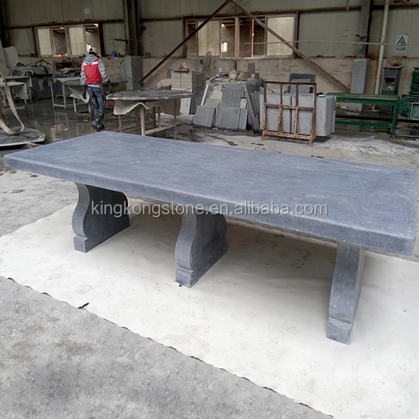 
Factory Supply Outdoor Belgian Bluestone Stone Table 